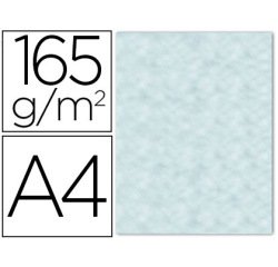 Papel color liderpapel pergamino con bordes a4 165gr azul pack de 25 hojas