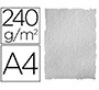 Papel color liderpapel pergamino con bordes a4 240gr gris pack de 10 hojas