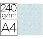 Papel color liderpapel pergamino con bordes a4 240gr azul pack de 10 hojas