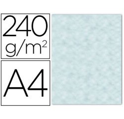 Papel color liderpapel pergamino con bordes a4 240gr azul pack de 10 hojas