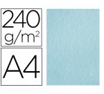 Papel color liderpapel pergamino a4 240gr azul pack de 25 hojas