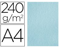 Papel color liderpapel pergamino a4 240gr azul pack de 25 hojas