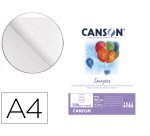 Bloc dibujo multitecnicas canson imagine din a4 encolado liso 21x29,7 cm 50 hojas 200 gr/m2