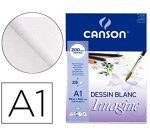Bloc dibujo multitecnicas canson imagine din a1 encolado liso 59,4x84,1 cm 25 hojas 200 gr/m2