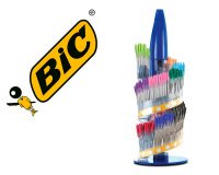 Boligrafo bic cristal family expositor de 770 unidades surtidas