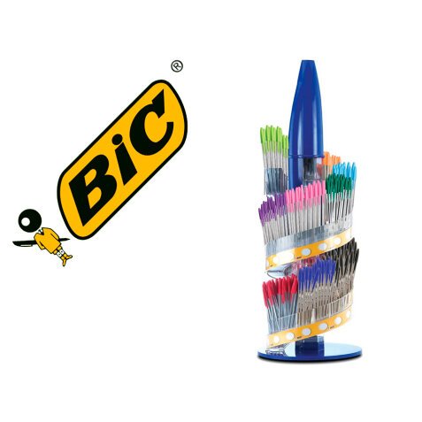 Boligrafo bic cristal family expositor de 770 unidades surtidas