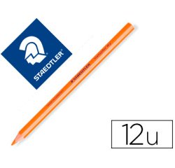 Lapices fluorescente staedtler triangular top star naranja caja de 12 unidades
