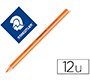 Lapices fluorescente staedtler textsurfer dry triangular naranja caja de 12 unidades