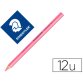 Lapices fluorescente staedtler triangular top star rosa caja de 12 unidades