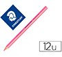 Lapices fluorescente staedtler textsurfer dry triangular rosa caja de 12 unidades