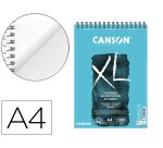Bloc dibujo acuarela canson xl aquarelle grano fino din a4 microperforado espiral 21x29,7 cm 30 hojas 300 gr/m2