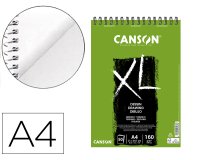 Bloc dibujo canson xl dessin din a4 liso microperforado espiral 21x29,7 cm 50 hojas 160 gr/m2