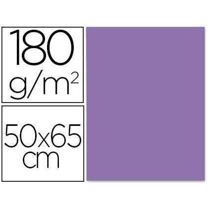 Cartulina liderpapel 50x65 cm 180 gr purpura paquete de 25 hojas