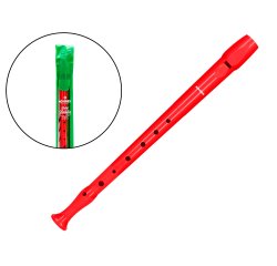 Flauta hohner 9508 color roja funda verde y transparente