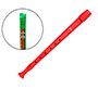 Flauta hohner 9508 color roja funda verde y transparente