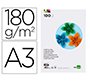 Cartulina liderpapel a3 180g/m2 10 colores surtidos paquete 100 hojas
