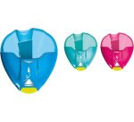 Sacapuntas maped plastico i-gloo 1 uso con deposito colores surtidos