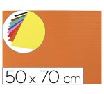 Goma eva ondulada liderpapel 50x70cm 2,2mm de espesor naranja