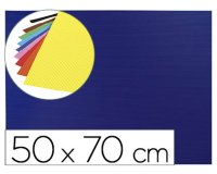 Goma eva ondulada liderpapel 50x70cm 2,2mm de espesor azul oscuro