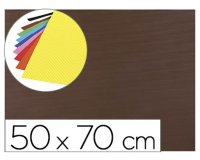 Goma eva ondulada liderpapel 50x70cm 2,2mm de espesor marron