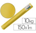 Papel kraft verjurado liderpapel amarillo ancho 1 m longitud 150 m gramaje 65 gr peso 10 kg
