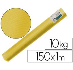 Papel kraft verjurado liderpapel amarillo ancho 1 m longitud 150 m gramaje 65 gr peso 10 kg