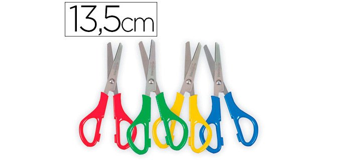 Tijera liderpapel para zurdos 13,5 cm unidad