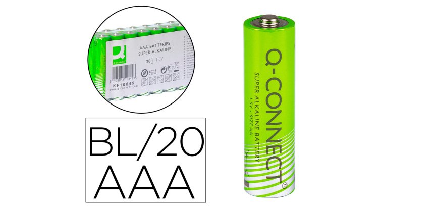 Pilas AAA q-connect- Blíster de 20