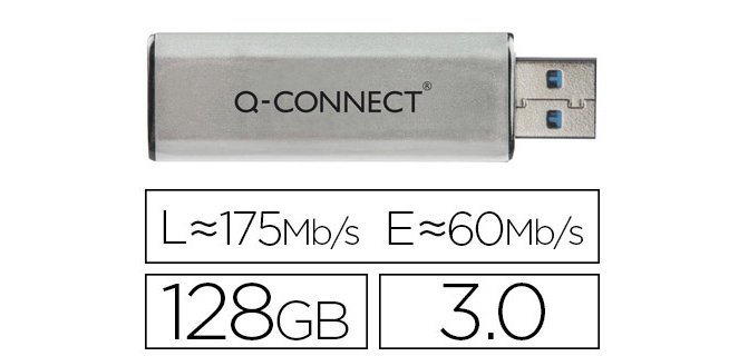 Memoria usb q-connect flash 128 gb 3.0