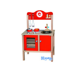 Juego Andreutoys cocina madera 