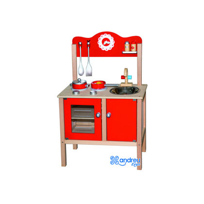 Juego Andreutoys cocina madera 