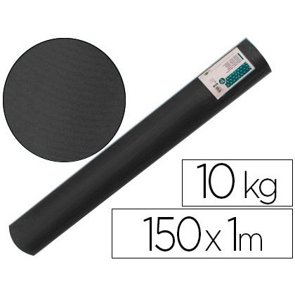 Papel kraft verjurado liderpapel negro ancho 1 m lomgitud 150 m gramaje 65 gr peso 10 kg