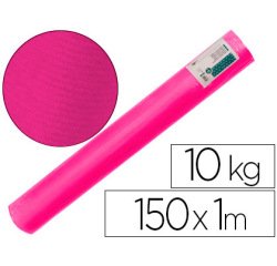Papel kraft verjurado liderpapel fucsia ancho 1 m longitud 150 m gramaje 65 gr peso 10 kg