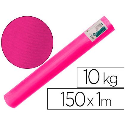 Papel kraft verjurado liderpapel fucsia ancho 1 m longitud 150 m gramaje 65 gr peso 10 kg