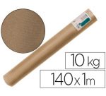 Papel kraft verjurado liderpapel marron ancho 1 m lomgitud 140 m gramaje 70 gr peso 10 kg