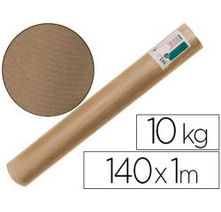 Papel kraft verjurado liderpapel marron ancho 1 mt lomgitud 140 mt gramaje 70 gr peso 10 kg