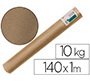 Papel kraft verjurado liderpapel marron ancho 1 m lomgitud 140 m gramaje 70 gr peso 10 kg