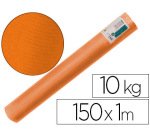 Papel kraft verjurado liderpapel naranja ancho 1 m longitud 150 m gramaje 65 gr peso 10 kg