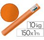 Papel kraft verjurado liderpapel naranja ancho 1 m longitud 150 m gramaje 65 gr peso 10 kg
