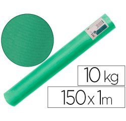 Papel kraft verjurado liderpapel verde musgo ancho 1 m longitud 150 m gramaje 65 gr peso 10 kg