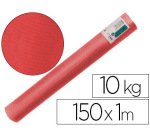 Papel kraft verjurado liderpapel rojo ancho 1 m lomgitud 150 m gramaje 65 gr peso 10 kg