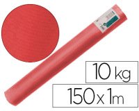 Papel kraft verjurado liderpapel rojo ancho 1 mt lomgitud 150 mt gramaje 65 gr peso 10 kg