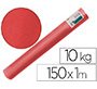 Papel kraft verjurado liderpapel rojo ancho 1 m lomgitud 150 m gramaje 65 gr peso 10 kg