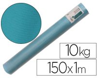 Papel kraft verjurado liderpapel turquesa ancho 1 mt longitud 150 mt gramaje 65 gr peso 10 kg