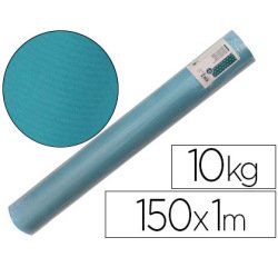 Papel kraft verjurado liderpapel turquesa ancho 1 m longitud 150 m gramaje 65 gr peso 10 kg