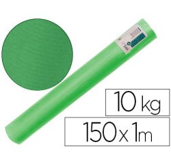Papel kraft verjurado liderpapel verde ancho 1 m longitud 150 m gramaje 65 gr peso 10 kg
