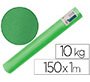 Papel kraft verjurado liderpapel verde ancho 1 m longitud 150 m gramaje 65 gr peso 10 kg