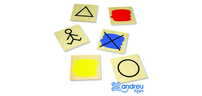 Juego Andreutoys bloques lógicos atributos 