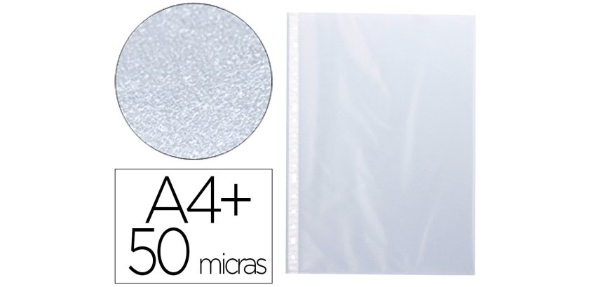 Funda multitaladro q-connect folio 50 mc piel de naranja bolsa de 10 unidades