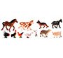 Juego Miniland animales granja 11 figuras